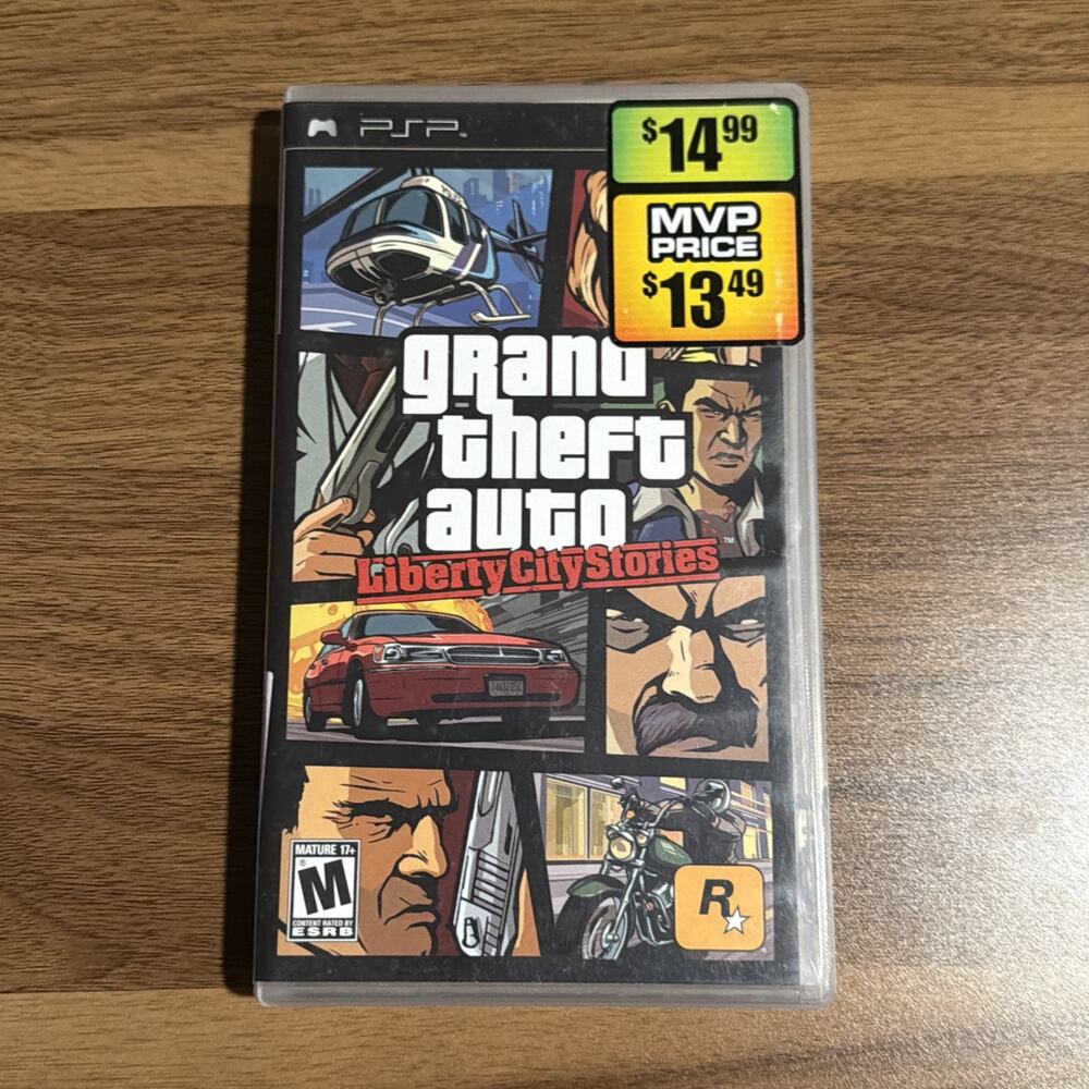 Grand Theft Auto: Liberty City Stories PSP Case And Manual ONLY No Game